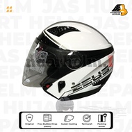 Helm Zeus 610 Motif 0017 White Glossy