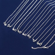 🔗 สร้อยคอเงินแท้ 925 (ไม่มีจี้) หลายดีไซน์ (925 Sterling Silver Chain Necklaces (Assorted Designs)) 