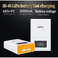 HOTRC A400 40W Digital 3S 4S 3A RC Lipo Battery Balance Charger with LED Screen For RC