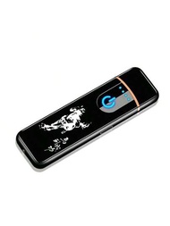 1入組觸控式USB充電打火機，個性創意電子打火機