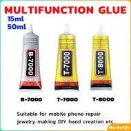 B-7000 T-7000 T-8000 Phone Glue 15/50ml Multi-Purpose Adhesive Screen Metal Ceramic Leather Jewelry 