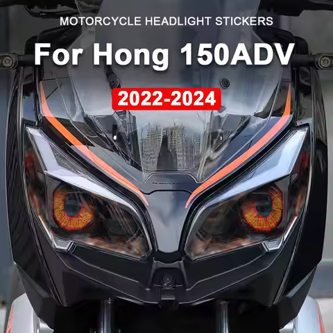Fashion Headlight Stickers For QJ Motor Hong 150ADV QJMOTOR HONG 150 ADV 2022 2023 2024 Motorcycle H