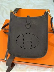 Hermes Evelyne，Hermes Mini Evelyne Ebene ghw，Hermes Evelyne 16 烏木色金扣，tc皮，stamp w