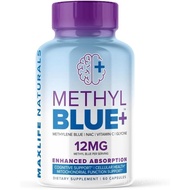 Pure Methylene Blue Capsules Pharmaceutical Grade 12mg - 60 Capsules, High-Antioxidant Ultimate Meth