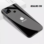 Softcase Glass Kaca REALME C15 - Casing hp REALME C15 [ S01 ].