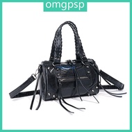 OMG Contemporary Studded PU Leather Shoulder Bag Women s 90s Punk Underarm Purse Crossbody Bags for 