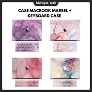 Macbook pro protective Case 13 Inch air/ M1 casing Premium Marble Model includes one motif silicone 