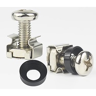 Giwu 1PC M6 Cage Nut Bolts for Server Rack Mounting Cabinet Network Enclosure Rail Screw