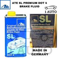(MADE IN GERMANY) ATE SL PREMIUM DOT 4 BRAKE FLUID 1 LITRE