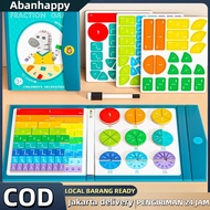 Magnetic Math Book Learning Children's Fractions Educational Toys Magnetic Wooden Fractions for Chil