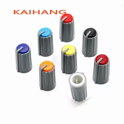 10PCS 10.5×18mm Plastic Knob Potentiometer Knob Mixer Cap Diameter 10.5mm Height 18mm 270 Degrees D-