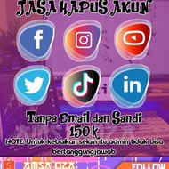 HAPUS PERMANEN AKUN FACEBOOK ,INSTAGRAM, TWITTER,TIKTOK, ASK FM,