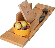 Bathtub Tray Bath Tray Wooden Bathroom Storage Spa Bath Tub Tray Bridge Shelf Organizer Reading Rack