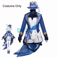 Genshinompact focalos furina cosplay trang phục focalors cosplay ăn mặc tóc giả giày hat đáng yêu ph