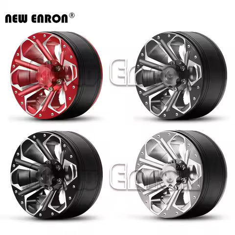 1Pc 1.9 inch Aluminum Beadlock Wheel Rims RC Hub for 1/10 RC Crawler Car Axial SCX10 Tamiya Traxxas 