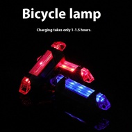 ไฟเตือนที่ชาร์จ USB เรืองแสง LED จักรยานเสือภูเขาไฟท้ายสำหรับอุปกรณ์ขี่จักรยานอุปกรณ์กลางคืน