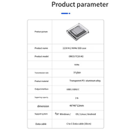 NVMe SSD Enclosure 10Gbps PCIe SSD Transparent External Adapter M.2 to USB Type C Mini 2230 M.2 SSD