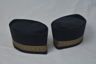 songkok type bht warna hitam motif list gold harga terjangkau kualitas bagus ukuran standar dewasa