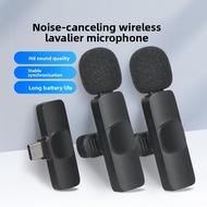 Wireless Lavalier Microphone Sound Device Live Streaming Host Recording Equipment Clip-on Mobile Pho