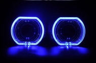 2PCS Shroud Projector BiLED BMW FULL Sport Angel Eye Crystal Projie HID 2.5 Inch Inci Kristal Mobil 