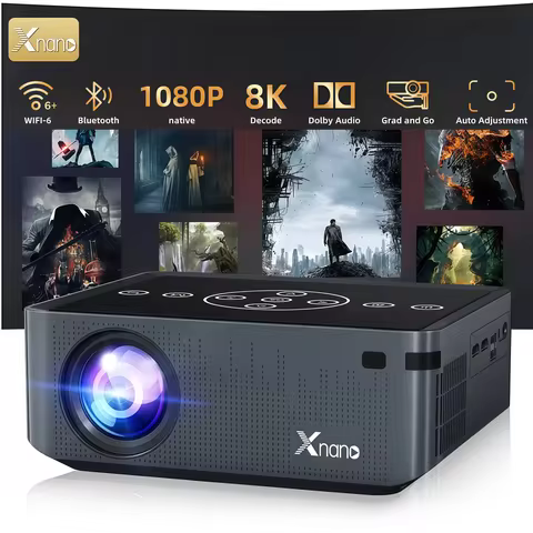 XNANO X1 PRO Native 1080P Projector 300ANSI Android 9.0 Dual WiFi BT5.0 HDR10+ Home Cinema Beamer Su