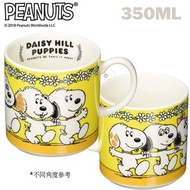 史諾比 - Snoopy杯史諾比杯史努比杯 Daisy Hill Puppies 350 ml Yellow 陶瓷杯水杯咖啡杯茶杯 平行進口