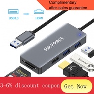 ML.SG Spot USB To Dual USB3.0 TYPE-A  HUB Card Reader With HDMI Converter HD1080P Video Graphic Adapter For Laptop Exten