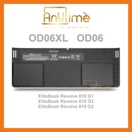 HP OD06XL OD06 BATTERY hp EliteBook Revolve 810 G1 G2 G3 bateri tablet hp laptop replacement HSTNN-W