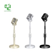 Classic Retro Dynamic Vocal Microphone Vintage Mic Universal Stand for Live Performance Karaoke Studio Record