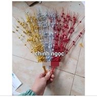 5 decorative sparkling pearl branches (5 strands)