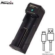 5V 1A 3.7v Original Smart Quick Type-C Usb Charger Li-ion Battery Rechargeable 26650/16340/14500/21700/18650 Lithium Flashlight