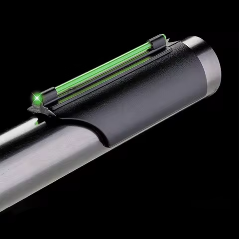 Low-Profile Imitation-Metal Construction Glo Dot II Universal Fiber Optic Sight for Plain Barrel Sho