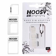 (SG SELLER)3-in-1 Noosy SIM Card Adapter Kit + Tray Ejector/SIM Eject Pin for Nano/Micro/Standard SI