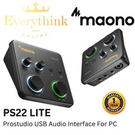 MAONO PROSTUDIO PS22 LITE USB AUDIO INTERFACE FOR GUITAR, PODCAST RECORDING WITH POWERFUL PROSTUDIO 