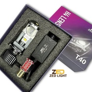 Genuine ZedLight Mini T40 60W/H4/12.24V/DC Bi-Spherical Led Headlight, Super Bright Anti-glare Cut, 
