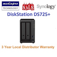 Synology DS725+ 2-Bay NAS ( Replace DS723+,  without HDD, only support Synology HDD ) - 3 Year SG Wa