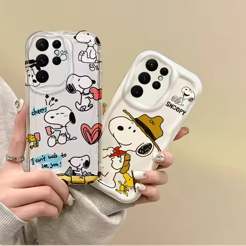 Snoopy Hot Cartoon Phone Case For Samsung Galaxy A50 A35 A34 A33 A32 A24 A23 A22 A13 A12 M55 M54 M35