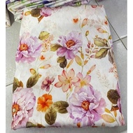 READY STOCK Kain Satin Emboss Premium BIDANG 60 (3.5 Meter) - Licin, Berkilat, Sesuai Untuk Baju Ray