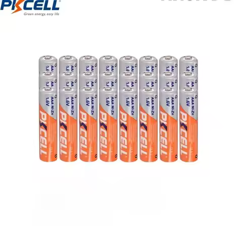 24Pcs PKCELL AAA NIZN Battery 900mWh 1.6V Ni-Zn AAA Rechargeable Battery Batteries CE AAA 1.6 V акку