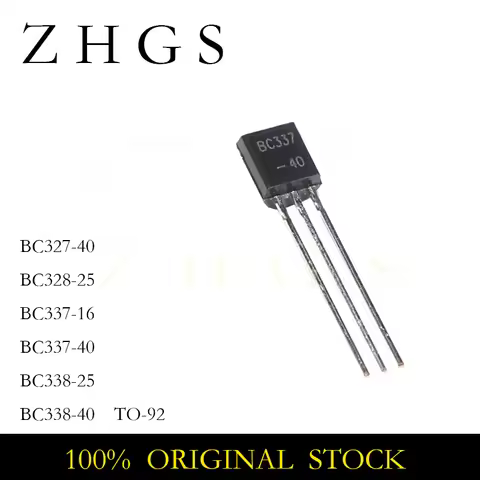 100PCS BC327-40 BC337-40 BC337-16 BC328-25 BC338-25 BC338-40 BC338 BC328 BC337 BC327 327-40 TO-92 In