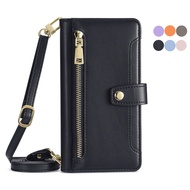 for OPPO Reno 3 Pro Reno3 4G 5G Reno 3A Flip Case PU Leather Cover Multi-function Wallet Bag with Stand Card Holder 2 Straps