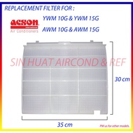 (ORIGINAL 2 PCS)  YWM10G / YWM15G Aircond Filter @ Acson AWM10G / AWM15G Aircond Filter 10G FILTER 1