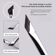Women's Diagonal Sickle Eyebrow Brush Eye Makeup Brush Cosmetics Beauty Tools U3t4