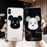 Casing Xiaomi Mi Mix 2S Max 2 3 5 6 Play A1 A2 6X Bear Tempered Glass Cover Hard Case