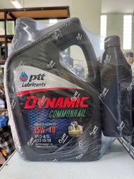 น้ำมันเครื่อง ปตท ไดนามิค คอม 15W-40 6ลิตร และ 6+1ลิตร (ดีเซล)