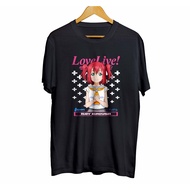 Infinite anime love live distro t-shirt RUBY KUROSAWA - AQOURS material combed 30s