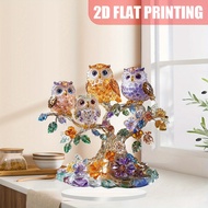 Owl 2D Acrylic Home Decoration Flat Acrylic Ornament Cute Crystal Owls Desktop Decoration For Home O