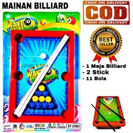 Mainan Anak Meja Billiards Set Bola Sodok Wave Billiard Set SNI