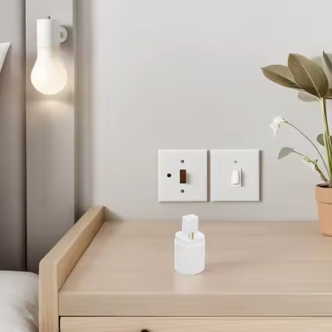 3Pcs G24d to E27 Adapter Light Socket Converter 2-Pin Bulb Base Converter for LED Lamps Home Office 