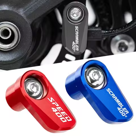 Motorcycle Accessories Aluminum Front Rear Wheel ABS Sensor Protection For Triumph Scrambler 400X 40